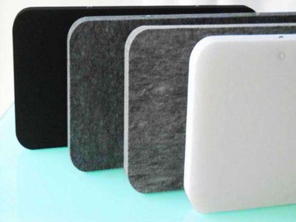 Baffles phonoabsorbants en fibre de polyester double face