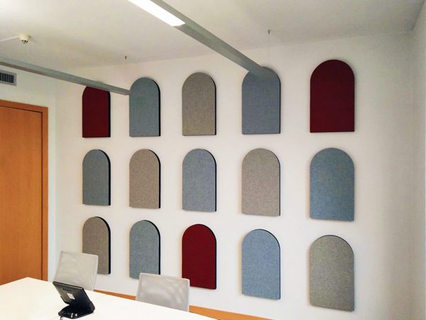 Customized sound absorbing wall panels