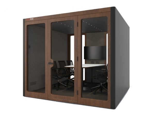Phone booth for business conferences in openspace