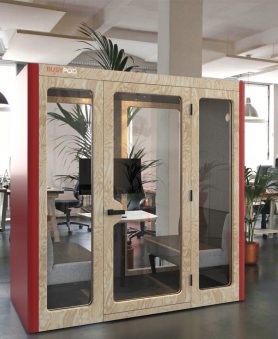 Busypod phone booth for open space offices