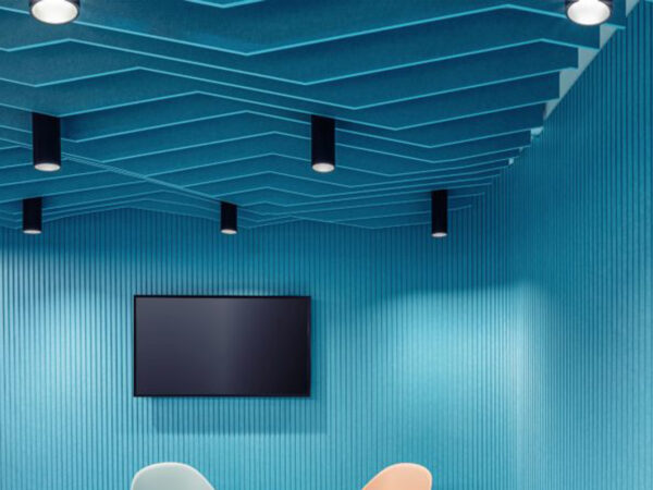 Baffles in feltro sagomati soffitto di design studio