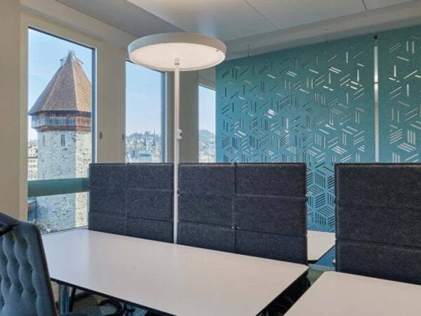 Tende fonoassorbenti di design in feltro schermo acustico per uffici