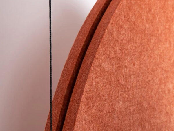 Divisori per ambienti di design in feltro dettaglio