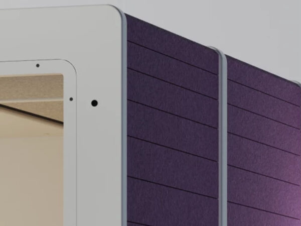 Cabine acustiche modulari dettaglio telaio porta