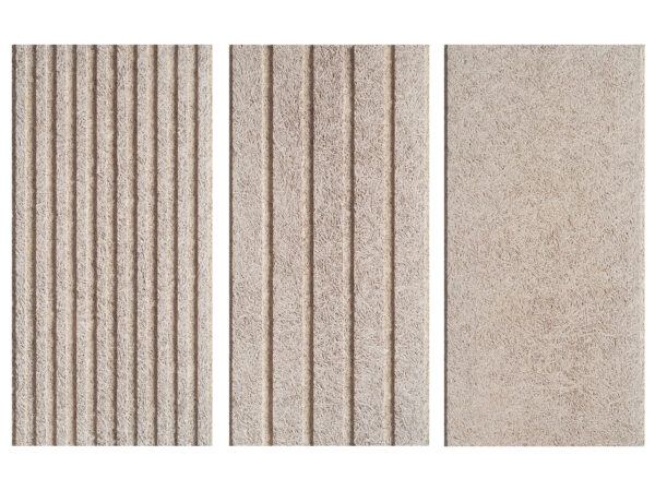 Falsos techos BAUX color natural tres patrones decorativos