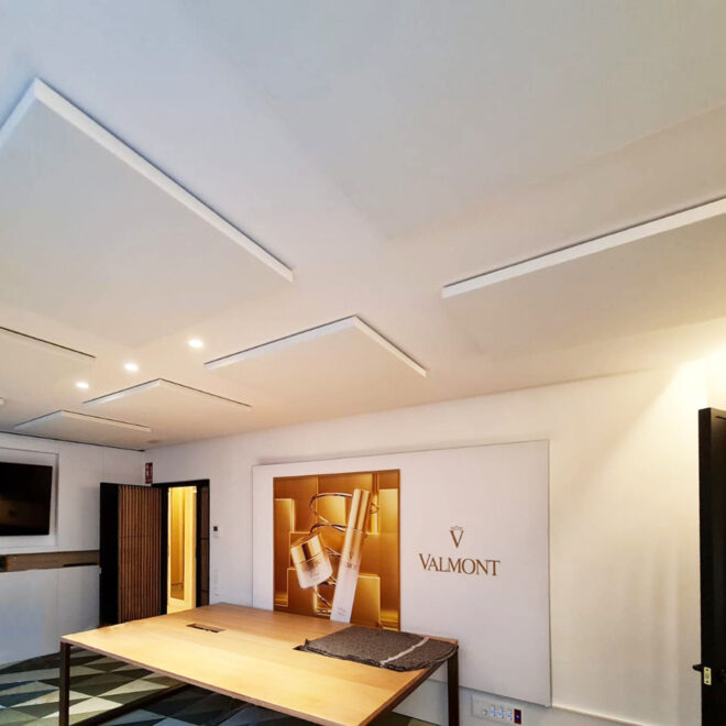 Acoustic ceiling panels rectangular for office